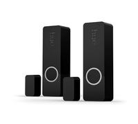 Philips Hue Secure Sensor de Contacto Inteligente para Puertas y Ventanas, Control de Vigilancia y Luz Inteligente con Solo una App, Requiere Bridge, Pack de 2 Sensores, Negro