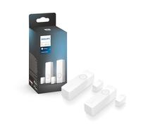 Philips Hue Secure Sensores de Contacto Inteligentes, Negro, Pack de 2 | Instalación Inalámbrica en Puertas y Ventanas, Automatizan la Luz, Batería de Larga Duración, Soporte Adhesivo Incluido