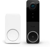 Philips Hue Secure Videotimbre Inteligente Inalámbrico + Timbre Smart Chime | Activa Alarmas Sonoras, Visión Gran Angular 2K, Integración con Luces Inteligentes Hue, Audio Bidireccional, Visión Nocturna