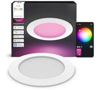 Philips Hue Slim Foco LED Empotrable Inteligente Fino 170mm 1500lm, Blanco | Luz Blanca y de Colores Regulable, Tecnología Chromasync, Control por App y Voz, Compatible con Alexa, Google y Apple Home