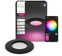 Philips Hue Slim Foco LED Empotrable Inteligente Fino 90mm 1000lm, Negro | Luz Blanca y de Colores Regulable, Tecnología Chromasync, Control por App y Voz, Compatible con Alexa, Google y Apple Home