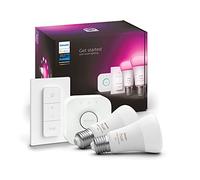 Philips Hue - Startkit 2xE27 + Puente y regulador de Intensidad - Ambiente Blanco y Color