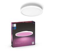 Philips Hue Iluminación inteligente - Lámpara de techo LED inteligente, diámetro 39,5 cm, 40 W, regulable, luz blanca y de color, blanco 929003598101
