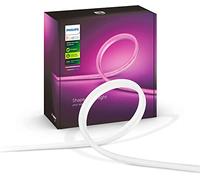 Philips Hue Tira Inteligente Exterior LED 2m + Alimentador, con Bluetooth, Sumergible (IP67), Luz Blanca y Color, Compatible con Alexa y Google Home [Clase de eficiencia energética A++]