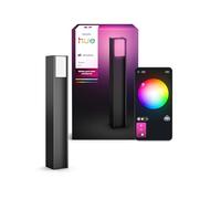 Philips Hue Turaco Aplique Exterior para Caminos, Antracita, Atenuable, Luz Blanca Cálida, Control por App, Compatible con Amazon Alexa (Echo, Echo Dot), Nueva Generación