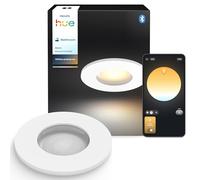 Philips Hue White Ambiance Adore Connected foco empotrable, Cromo, 1 x 5 W, Iluminación de baño regulable, Regulable, Controlable mediante app, Compatible con Amazon Alexa.