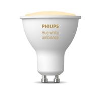 Philips Hue - Bombilla LED Inteligente, GU10, Luz Blanca de Cálida a Fría, 4.3W 350 lúmens, Compatible con Alexa y Google Home