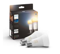 Philips Hue White ambiance Bombilla inteligente A60 - E27 - 1100 (paquete de 2)