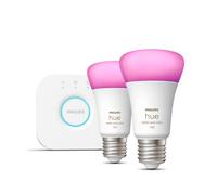Philips Hue White & Color Ambiance Kit de inicio: 2 bombillas inteligentes E27 (1100)