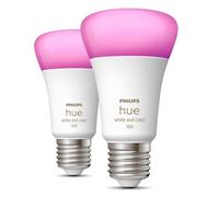Philips Hue White and Color Ambiance Pack 2 Bombillas LED Inteligentes E27 9W RGB