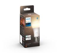 Philips Hue White E27 LED bulb, 1100lm, warm white, dimmable, controllable via app, compatible with Amazon Alexa (Echo, Echo Dot), pack of 1, old generation