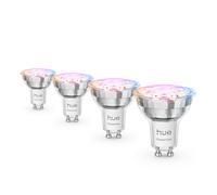 Philips Hue White & Color Ambiance Essential GU10 - foco inteligente - 345 lm - 4,7 W - pack de 4