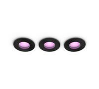 Philips Hue White & Color Ambiance Pack de 3 focos empotrables Xamento - Negro