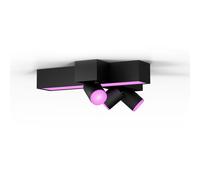 Philips Hue White & Color Ambiance Plafón Centris Con Tres Focos Cruzados Negro