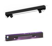 Philips Hue White & Color Ambiance Plafón Centris Spot 4 Focos GU10, Inteligente Bluetooth/Zigbee, Negro, 4200 lm, Regulable con App y Interruptor