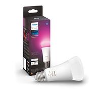 Philips Hue White & Colour Ambiance E27 LED bulb, 1600lm, 16 million colours, dimmable, controllable via app and voice, compatible with Amazon Alexa (Echo, Echo Dot), old generation