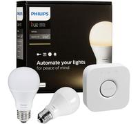 Philips Hue White Starter Kit E27 1 Bridge 2 Bombillas 9 W Blanco
