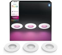 Philips Hue - Xamento, Focos empotrables inteligentes (3un), 7W Luz Blanca y de colores, Bluetooth+Zigbee, Compatible con Alexa y Google Home, color blanco