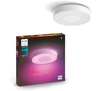 Philips Hue Xamento Lámpara LED de Techo Inteligente Baño, L, Blanco | 3700lm, 52.5W, Luz Blanca y de Colores Regulable, 2200-6500K, Resistente a Humedad, Compatible con Alexa, OK Google