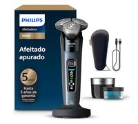 Philips i9000, Afeitadora Eléctrica Hombre, Máquina de Afeitar Barba en Seco y Húmedo, Tecnología SkinIQ, Base de Carga, Recargable, Estuche de Viaje, Centro de limpieza, X9001/30
