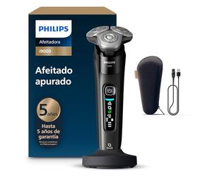 Philips i9000, Afeitadora Eléctrica Hombre, Máquina de Afeitar Barba en Seco y Mojado, Tecnología SkinIQ, Base de Carga, Recargable, Estuche de Viaje, X9000/10