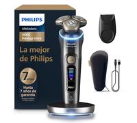 Philips i9000 Prestige Ultra, Afeitadora Eléctrica Hombre, Máquina de Afeitar Barba en Seco y Húmedo, Tecnología SkinIQ Pro, Base de Carga, Recargable, Estuche, XP9402/11