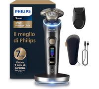 Philips i9000 Prestige Ultra, Afeitadora Eléctrica Hombre, Máquina de Afeitar Barba en Seco y Mojado, Tecnología SkinIQ Pro, Base de Carga, Recargable, Estuche Premium, Centro de limpieza, XP9405/31