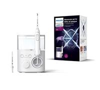 Philips Irrigador oral Sonicare Power Flosser 3000 con Tecnología Quad Stream Modelo HX3711/20,White,1 item,1.0 unidad, Blanco, con depósito