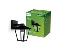 Philips Kinno Aplique de pared para exteriores, luz hacia abajo, Max 25W, casquillo E27, Negro