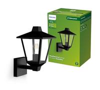Philips Kinno Aplique de pared para exteriores, luz hacia arriba, Max 25W, casquillo E27, Negro