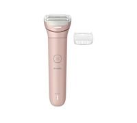 Afeitadora Philips Serie 8000 - Afeitadora sin cable para uso en seco y en mojado, sistema de 3 cuchillas, cabezal de afeitado flexible, luz LED, para las piernas y el cuerpo, Modelo BRL129/00