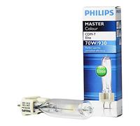 Philips Lámpara halógena de halogenuros metálicos G12 70 W 930 WDL blanco cálido CDM-T Elite UV Block