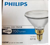PHILIPS Lámpara Halógena PAR38 E27 230V 100W 30° FLOOD 1 Unidad