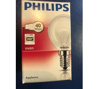Philips Lámpara Horno 40W E14 Clara 300°C Vidrio 1 Unidad