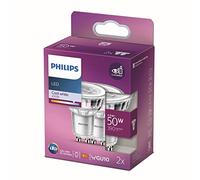 Bombilla Led Philips LED Classic/ Casquillo GU10/ 4.6W/ 390 Lúmenes/ 4000K/ Pack de 2 Uds