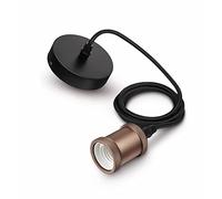 Philips Lámpara LED de cristal con casquillo E27, color oro rosa, 40 W