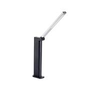 Philips - Lámpara LED de mesa tipo Flexo Philips Amber (negro) 5W 4000K Luz blanca fría Regulación gradual carga USB