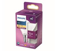 Philips Bombilla globo LED E14 2,2W blanco cálido, 250 lm EC:EPREL:387383