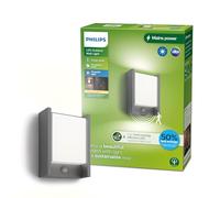 Philips LED Arbour Aplique de pared ultraeficiente (forma de H) 3,8 W 2700 K Antracita HV,