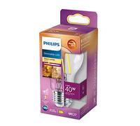 Philips LED - Bombilla LED Clásica, A60 E27, Luz Blanca Cálida Regulable, 40W