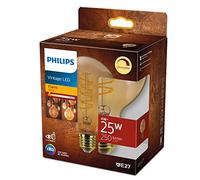 Philips LED - Bombilla LED Clásica forma de globo, G93 E27, Luz llama, 25W
