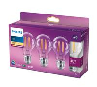 Philips LED Classic E27 4,3W 2.700K claro set 3 EC:EPREL:387405