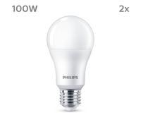 Philips LED E27 13W 1.521lm 4.000K mate 2 ud