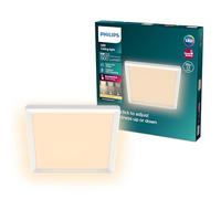 Philips LED SceneSwitch Plafón (15 W), rectangular (40x40cm), con luz blanca cálida, regulable, blanco