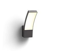 Philips Lighting - Aplique mural Splay, lámpara LED de exterior, color antracita, luz blanca cálida, 12W