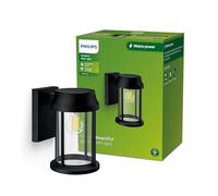 Philips Lighting: Aplique pared Exterior Bellini, formato redondo, negro, max. 25W, resistente a intemperie IP44 (no incluye bombilla)
