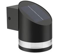 Philips lighting: Aplique pared Exterior Fyce, alimentación solar, 1.5W, 2700K, negro, resistente a intemperie IP44