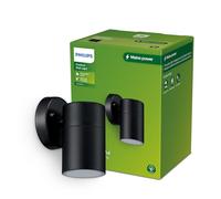 Philips Lighting: Aplique pared Exterior Kylis, negro, max. 25W, resistente a intemperie IP44 (no incluye bombilla)