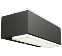 Philips Lighting - Aplique pared Exterior Ultraeficiente Stratosphere, 3.8W 2700K luz blanca cálida, Antracita, resistente intemperie IP44