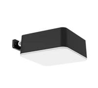 Philips Lighting - Aplique pared Exterior Vynce, alimentación solar, formato cuadrado, 1.5W, 2700K,negro, resistente a intemperie IP44